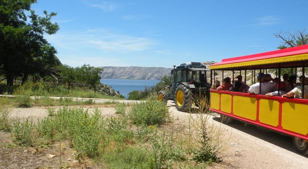 Open train on Goli Otok - Prison island